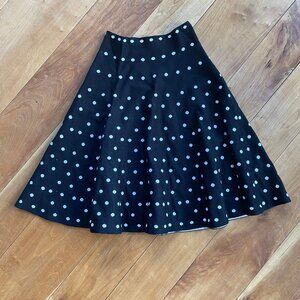 Black and White Polka Dot skirt